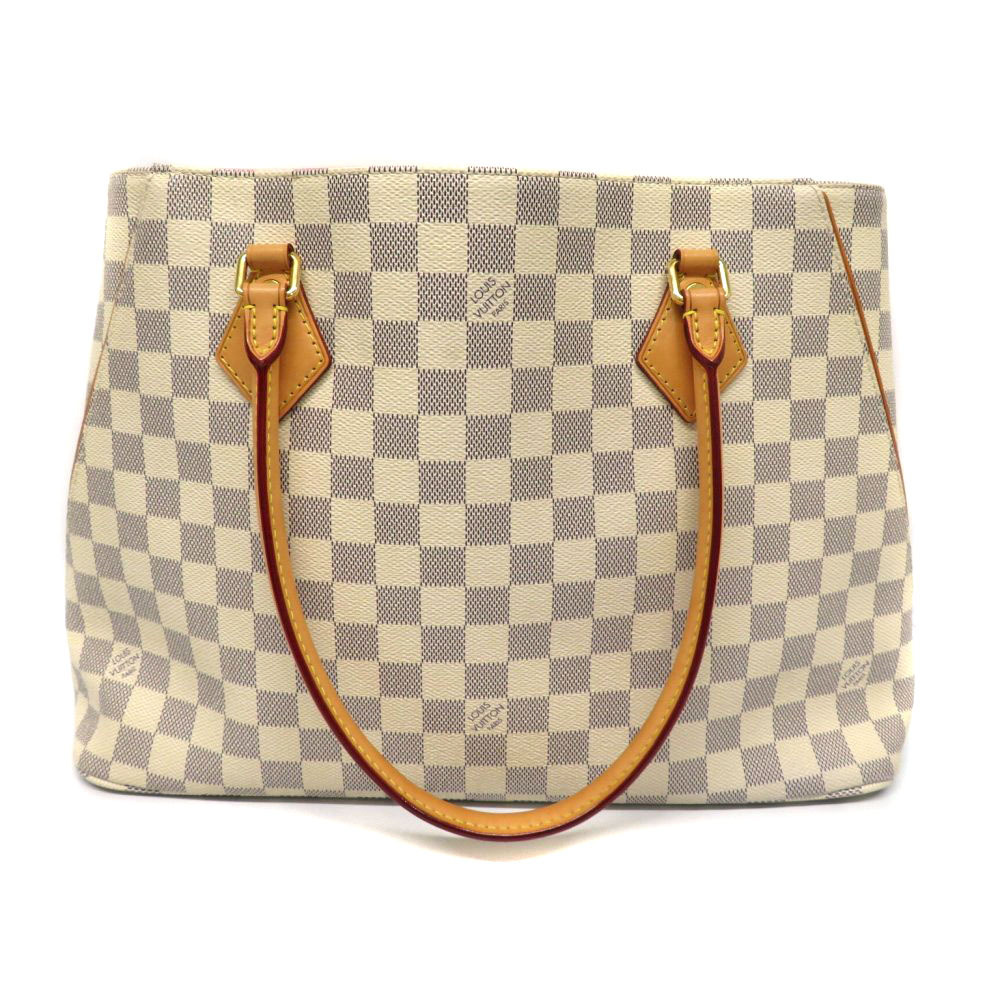 LOUIS VUITTON Calvi Tote Bag Damier Azur White Shoulder